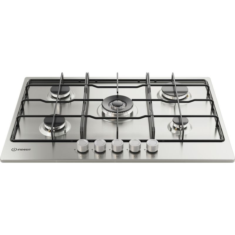 Indesit-Piano-cottura-THP-752-W-IX-I-1-Inox-GAS-Frontal-top-down