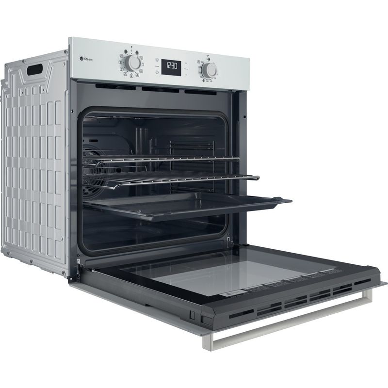 Indesit Forno Da incasso IO K58HS W Elettrico A+ Perspective open