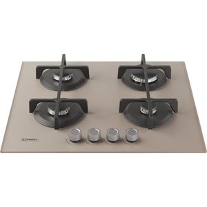 Indesit Piano cottura ING 61T/TD 1 Tortora GAS Frontal top down
