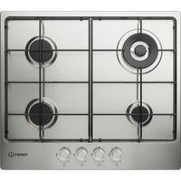 Piano cottura a gas Indesit: 4 fuochi - THP 642 W/IX/I 1