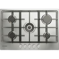 Piano cottura a gas Indesit: 5 fuochi - THP 751 W/IX/I IT 1