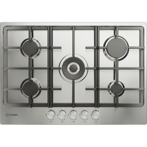 Indesit Piano cottura THP 751 W/IX/I IT 1 Inox GAS Frontal