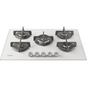 Indesit Piano cottura ING 72T/WH 1 Bianco GAS Frontal top down