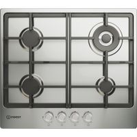 Piano cottura a gas Indesit: 4 fuochi - THP 641 W/IX/I 1