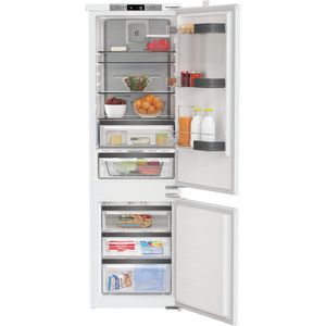 Whirlpool Combinazione Frigorifero/Congelatore Da incasso WHKN 3253 B4E Zinc Metal 2 porte Lifestyle frontal open