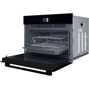 Hotpoint_Ariston Microonde Da incasso HACW9O7PHTSB Nero Elettronico 53 Microonde combinato 950 Perspective open