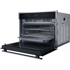 Whirlpool Microonde Da incasso WCW6O7HTSX Stainless Steel Elettronico 53 Microonde combinato 950 Perspective open