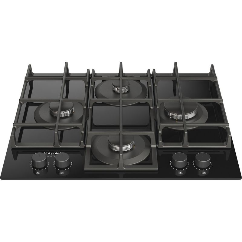 Hotpoint_Ariston-Piano-cottura-HAGS-61F-BK-1-Nero-GAS-Frontal-top-down