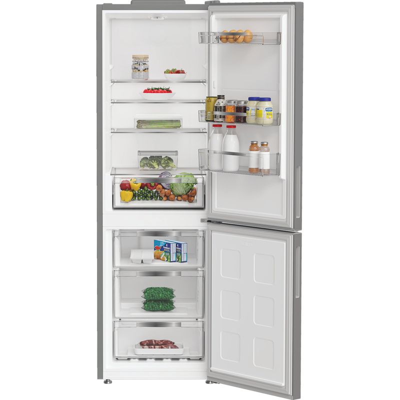Hotpoint_Ariston Combinazione Frigorifero/Congelatore Libera installazione HPKH 1361 S4E Argento 2 porte Lifestyle frontal open