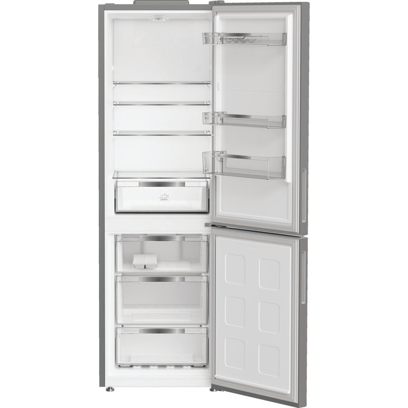 Hotpoint_Ariston Combinazione Frigorifero/Congelatore Libera installazione HPKH 1361 S4E Argento 2 porte Frontal open