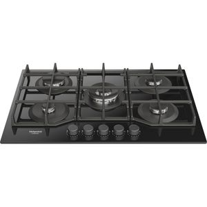 Hotpoint_Ariston Piano cottura HAGS 72F/BK 1 Nero GAS Frontal top down