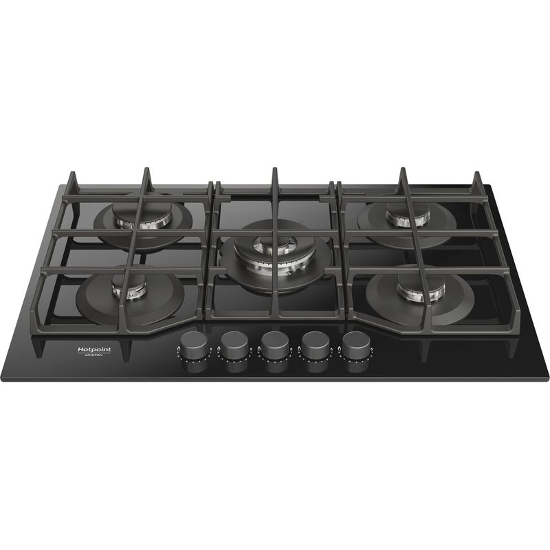 Hotpoint_Ariston-Piano-cottura-HAGS-72F-BK-1-Nero-GAS-Frontal-top-down