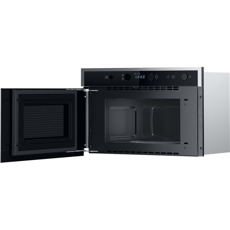 Whirlpool Microonde Da incasso WMN461BX Stainless Steel Elettronico 22 Solo microonde 750 Perspective open