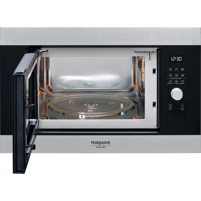 Hotpoint_Ariston-Microonde-Da-incasso-MF20G-IX-HA.1-Inox-Elettronico-20-Microonde---grill-800-Frontal-open