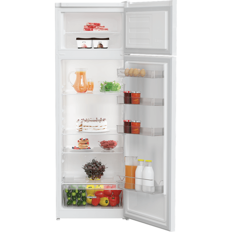 Whirlpool-Combinazione-Frigorifero-Congelatore-A-libera-installazione-W55T1-612W-Bianco-2-porte-Lifestyle-frontal-open