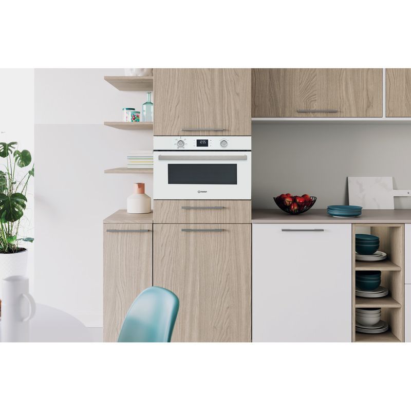 Indesit Microonde Da incasso ID K52R W Bianco Elettronico 31 Microonde + grill 1000 Lifestyle frontal