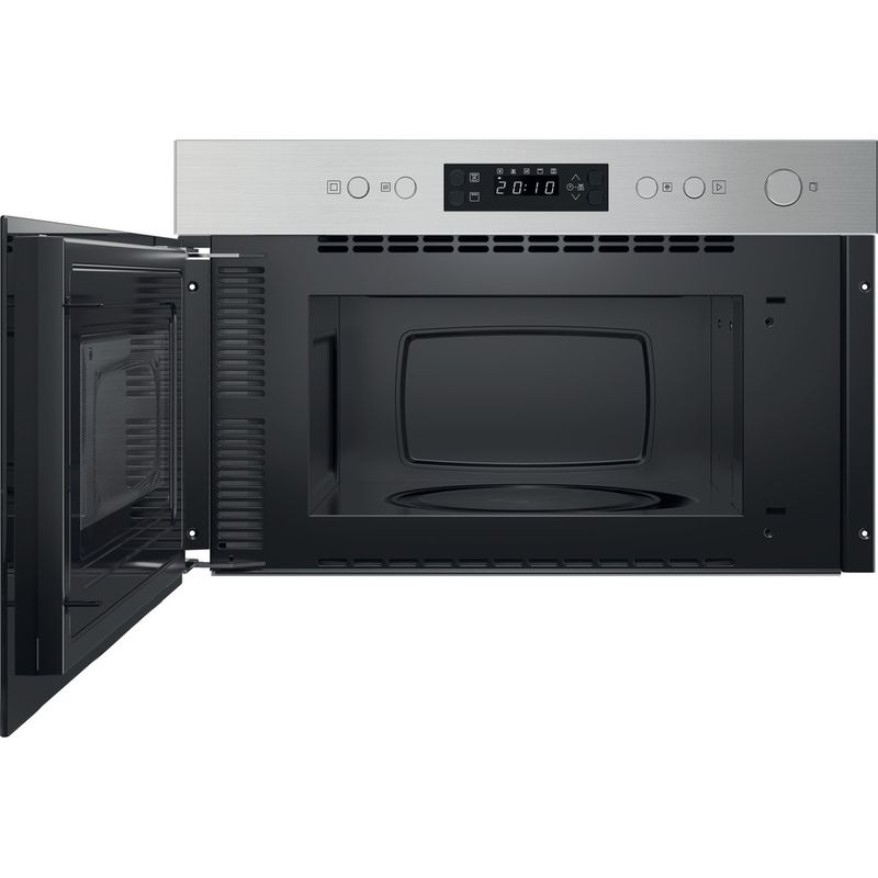 Hotpoint_Ariston-Microonde-Da-incasso-HAM-K12C-X-Inox-Elettronico-22-Microonde---grill-750-Frontal-open