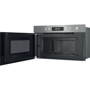 Hotpoint_Ariston Microonde Da incasso HAM K12C X Inox Elettronico 22 Microonde + grill 750 Perspective open