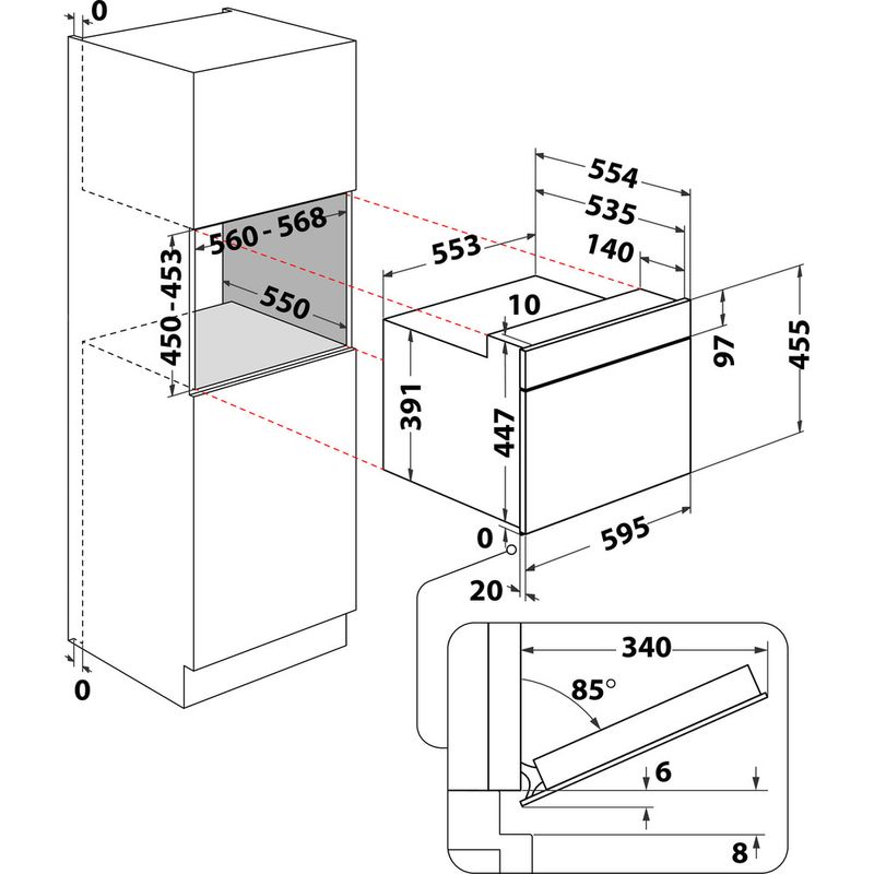 Hotpoint_Ariston-Microonde-Da-incasso-HAMW54HMX-Inox-Elettronico-40-Microonde---grill-900-Technical-drawing