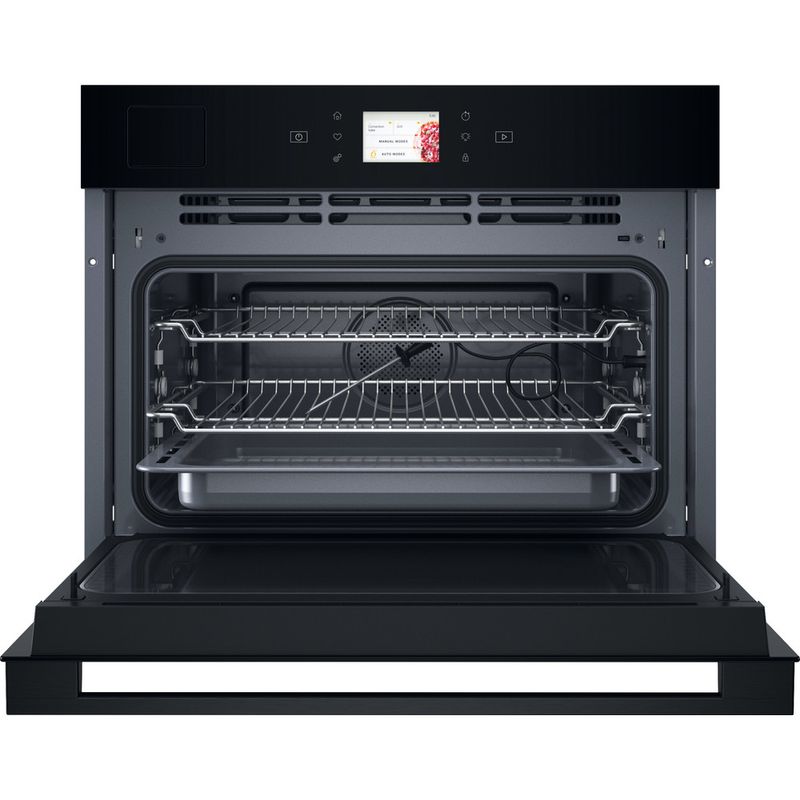 Whirlpool-Microonde-Da-incasso-WCT9A9PHTSB-Nero-Elettronico-53-Microonde-combinato-950-Frontal-open