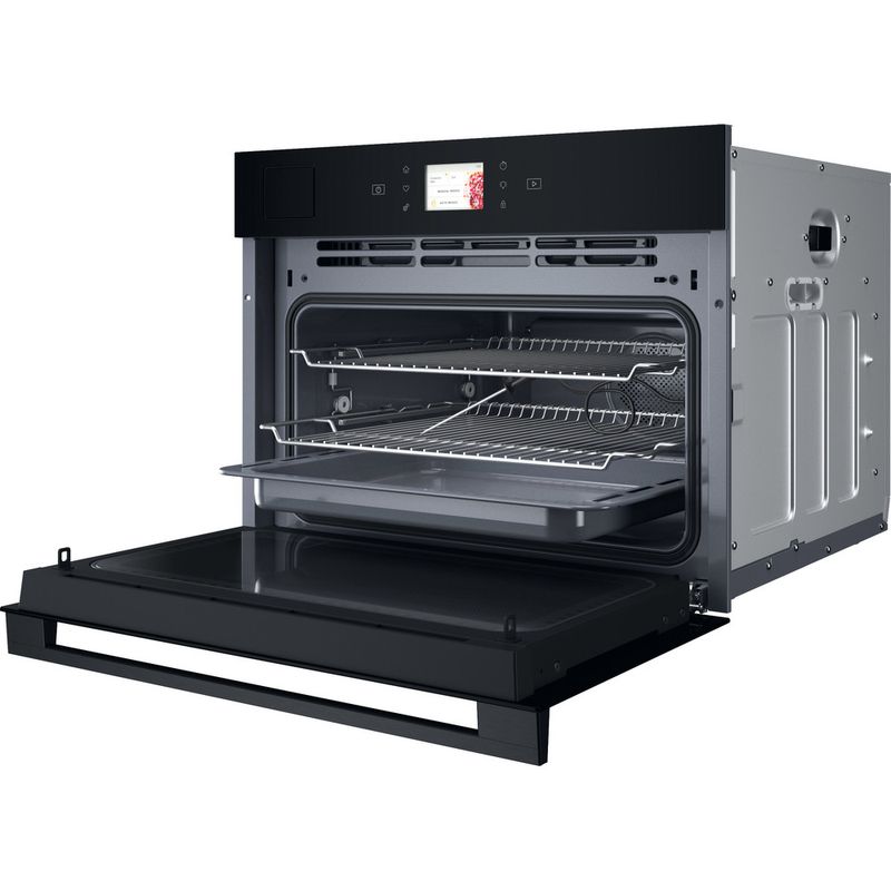 Whirlpool-Microonde-Da-incasso-WCT9A9PHTSB-Nero-Elettronico-53-Microonde-combinato-950-Perspective-open