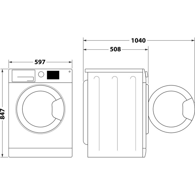 Beko-Asciugabiancheria-DRXS722W-Bianco-Technical-drawing