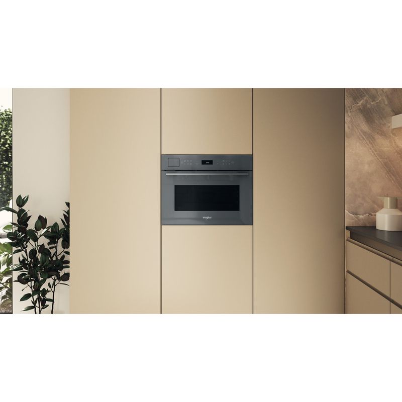Whirlpool Microonde Da incasso WCT7A9PHTSSG Stardust grey glossy Elettronico 53 Microonde combinato 950 Lifestyle frontal