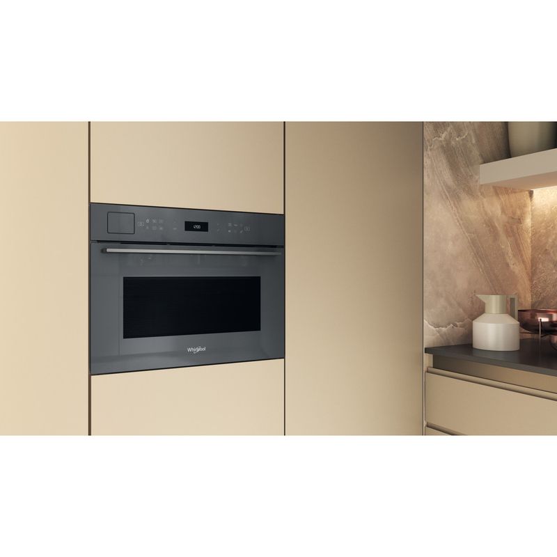 Whirlpool Microonde Da incasso WCT7A9PHTSSG Stardust grey glossy Elettronico 53 Microonde combinato 950 Lifestyle perspective