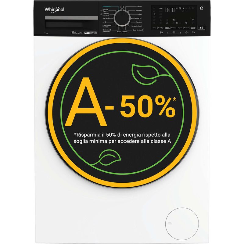 Whirlpool-Lavabiancheria-A-libera-installazione-WPM-911W-ADS-IT-Bianco-Carica-frontale-A-Frontal
