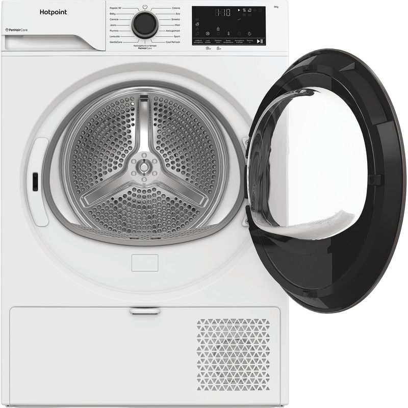 Hotpoint-Asciugabiancheria-HPT-83D-BS-IT-Bianco-Frontal-open