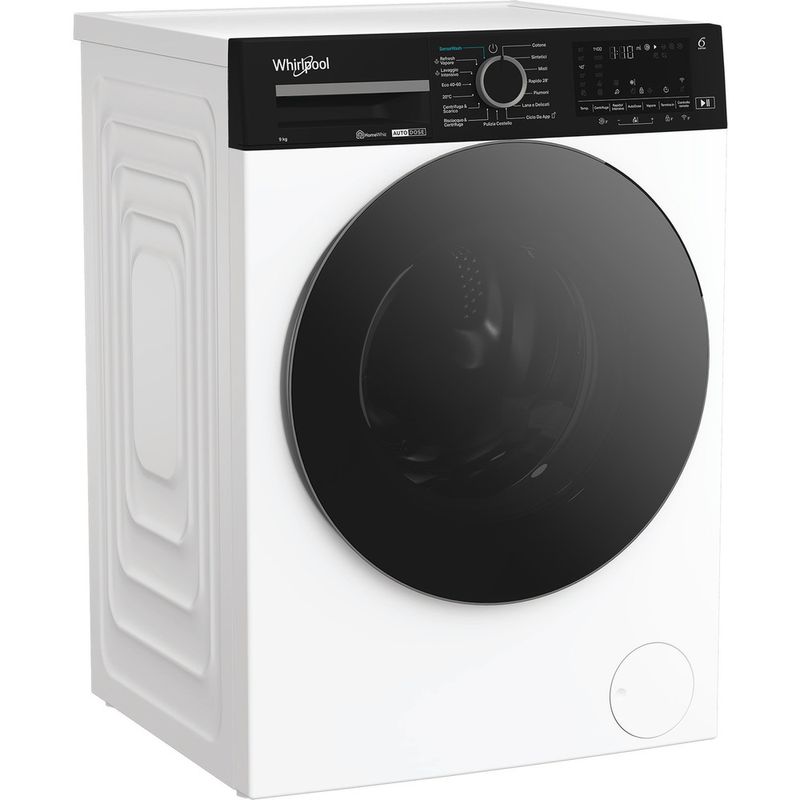 Whirlpool-Lavabiancheria-A-libera-installazione-WPM-912W-ADS-IT-Bianco-Carica-frontale-A-Perspective