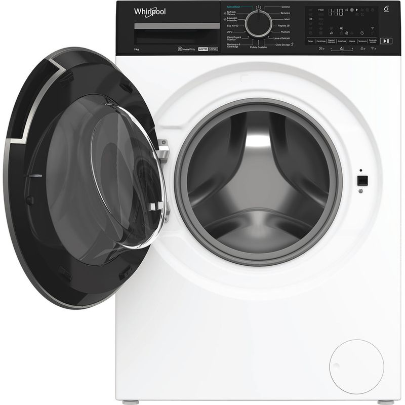 Whirlpool-Lavabiancheria-A-libera-installazione-WPM-912W-ADS-IT-Bianco-Carica-frontale-A-Frontal-open
