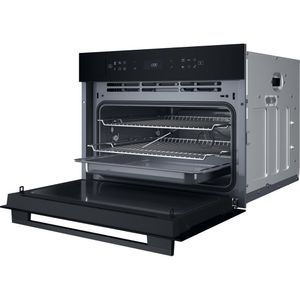 Whirlpool Microonde Da incasso WCT7A9PHTSB Nero Elettronico 53 Microonde combinato 950 Perspective open