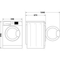 Asciugatrice a pompa di calore Whirlpool: a libera installazione, 8,0 kg - C WD 86M WBS IT