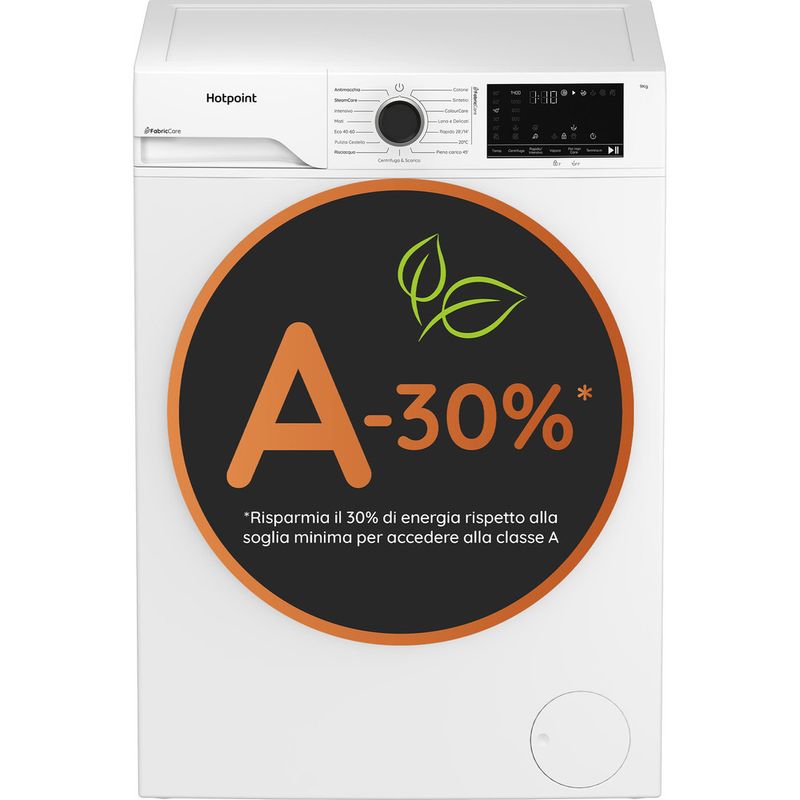 Hotpoint-Lavabiancheria-A-libera-installazione-HB-93B-CARE-IT-Nero-Carica-frontale-A-Frontal
