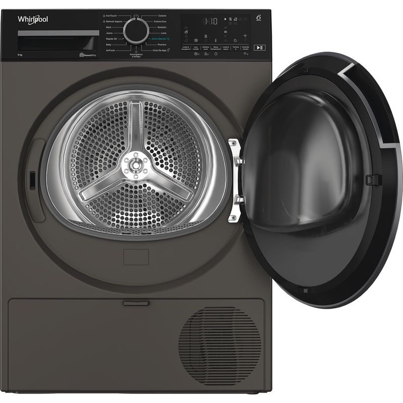 Whirlpool Asciugabiancheria C WD 96M GBS IT Grigio Manhattan Frontal open