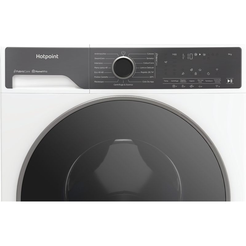 Hotpoint Lavabiancheria A libera installazione HP 96 CARE IT Bianco Carica frontale A Control panel