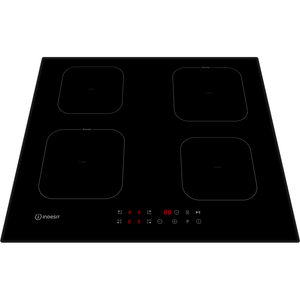 Indesit Piano cottura IS F 18Q60 NE Nero Induction vitroceramic Frontal top down