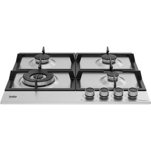 Beko Piano cottura HIAW64225SXE Inox GAS Frontal