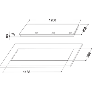 Whirlpool-Piano-cottura-ACM-428-IX-S-Inox-GAS-Technical-drawing
