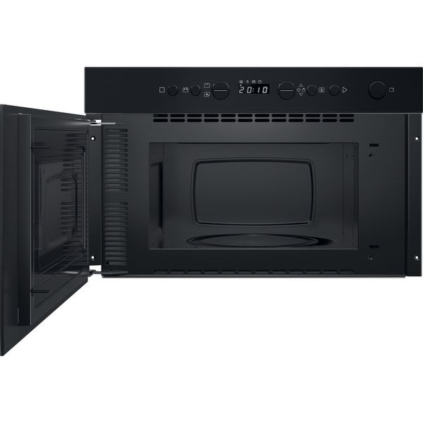 Indesit-Microonde-Da-incasso-IM-K12-B-Nero-Elettronico-22-Microonde---grill-750-Frontal-open