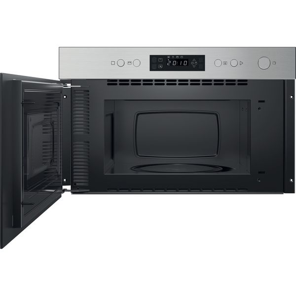 Indesit-Microonde-Da-incasso-IM-K12-X-Stainless-Steel-Elettronico-22-Microonde---grill-750-Frontal-open