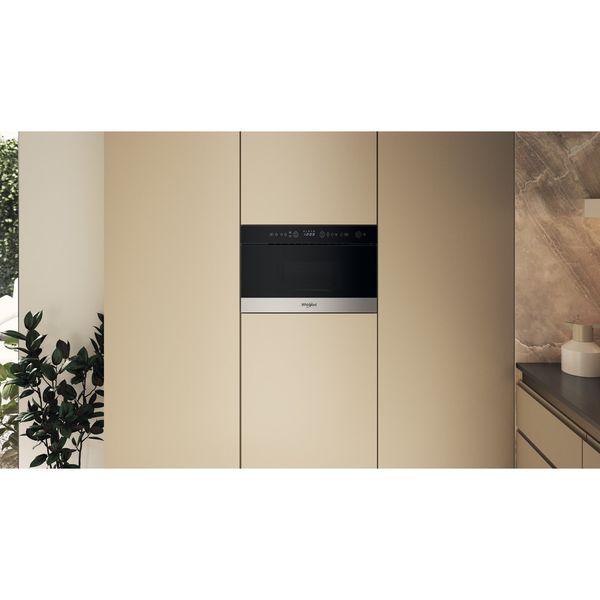 Whirlpool Microonde Da incasso WMN574BX Stainless Steel Elettronico 22 Microonde + grill 750 Lifestyle frontal