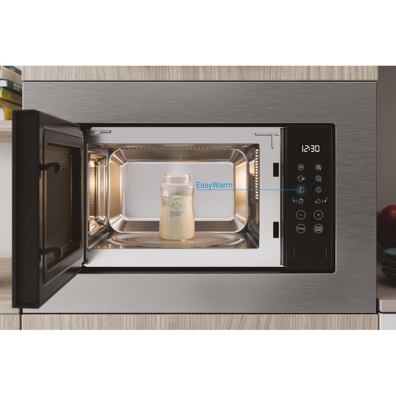 Indesit-Microonde-Da-incasso-MWI-120-SX.1-Stainless-Steel-Elettronico-20-Solo-microonde-800-Lifestyle-frontal-open