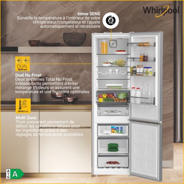Whirlpool Combinazione Frigorifero/Congelatore A libera installazione WHK 25404 XP8E New Silver – ARC 1035 2 porte Lifestyle detail