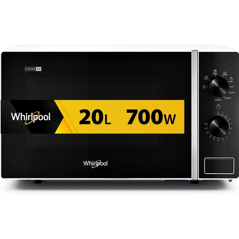 Whirlpool-Microonde-A-libera-installazione-MWP-103-W-Bianco-Meccanico-20-Microonde---grill-700-Frontal