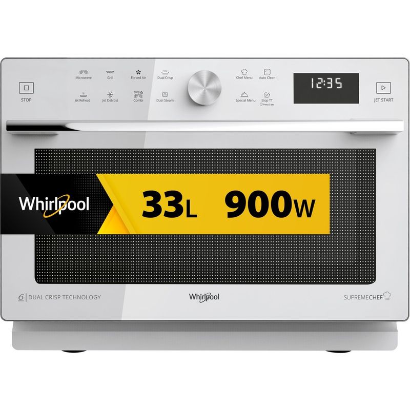 Whirlpool-Microonde-A-libera-installazione-MWSC-933-SW-Bianco-Elettronico-33-Microonde-combinato-900-Frontal