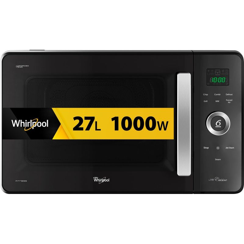 Whirlpool-Microonde-A-libera-installazione-JQ-280-MB-Nero-Elettronico-27-Microonde-combinato-1000-Frontal