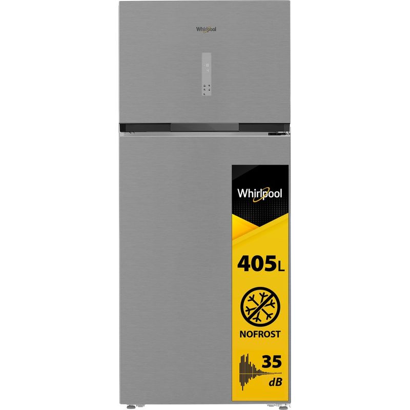 Whirlpool-Combinazione-Frigorifero-Congelatore-A-libera-installazione-WHD2-6553-X5E-New-Silver-–-ARC-1035-2-porte-Perspective-open