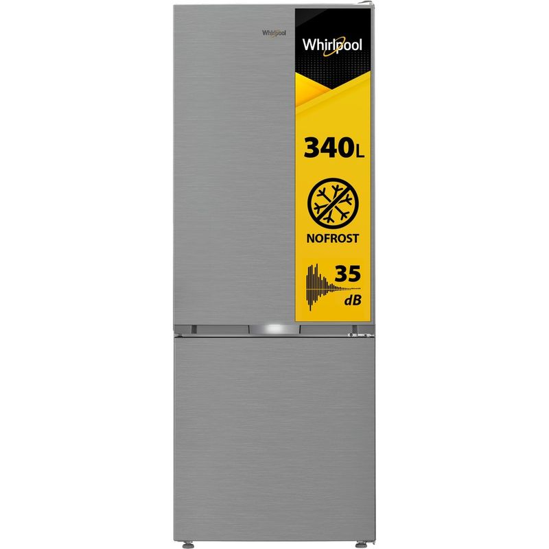 Whirlpool-Combinazione-Frigorifero-Congelatore-A-libera-installazione-WHK2-5494-X8E-New-Silver-–-ARC-1035-2-porte-Perspective-open